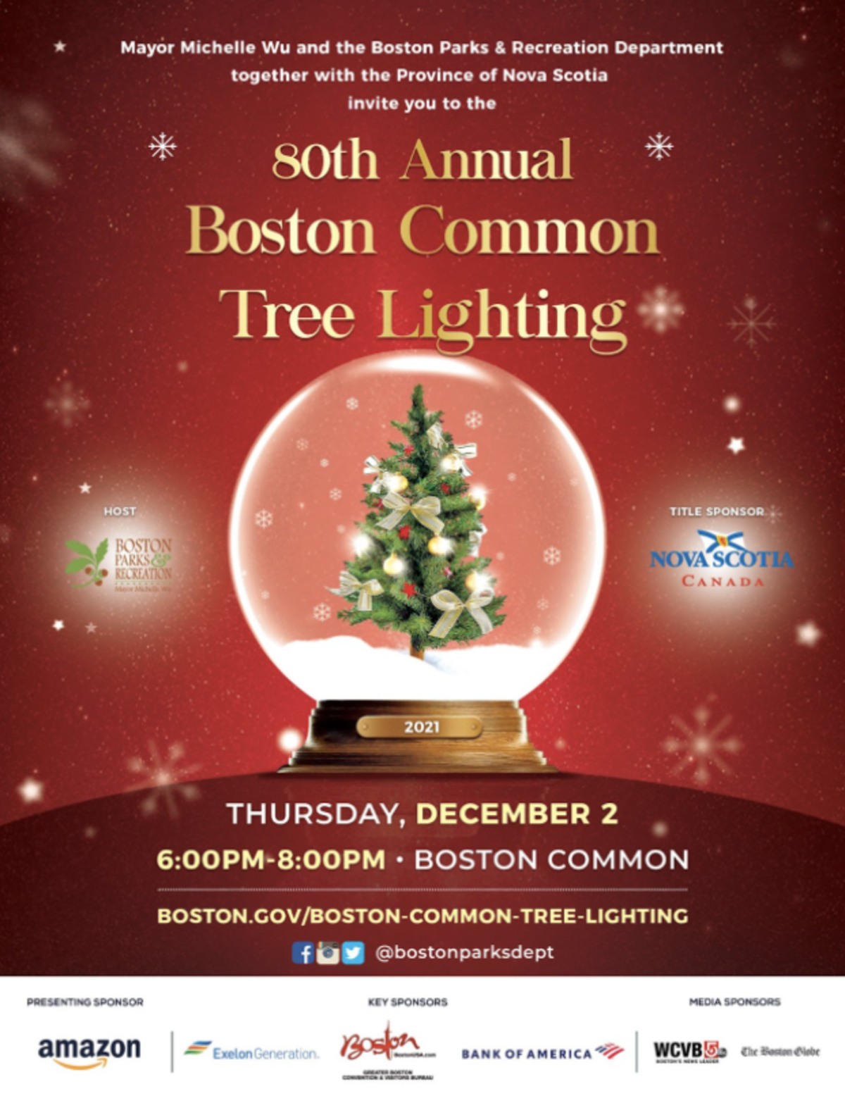 Mayor Wu to join Boston Common tree lighting celebration Boston.gov